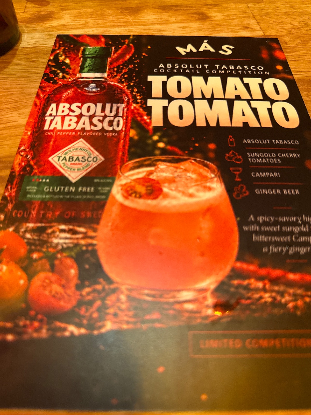 Cocktail at Más Eatery