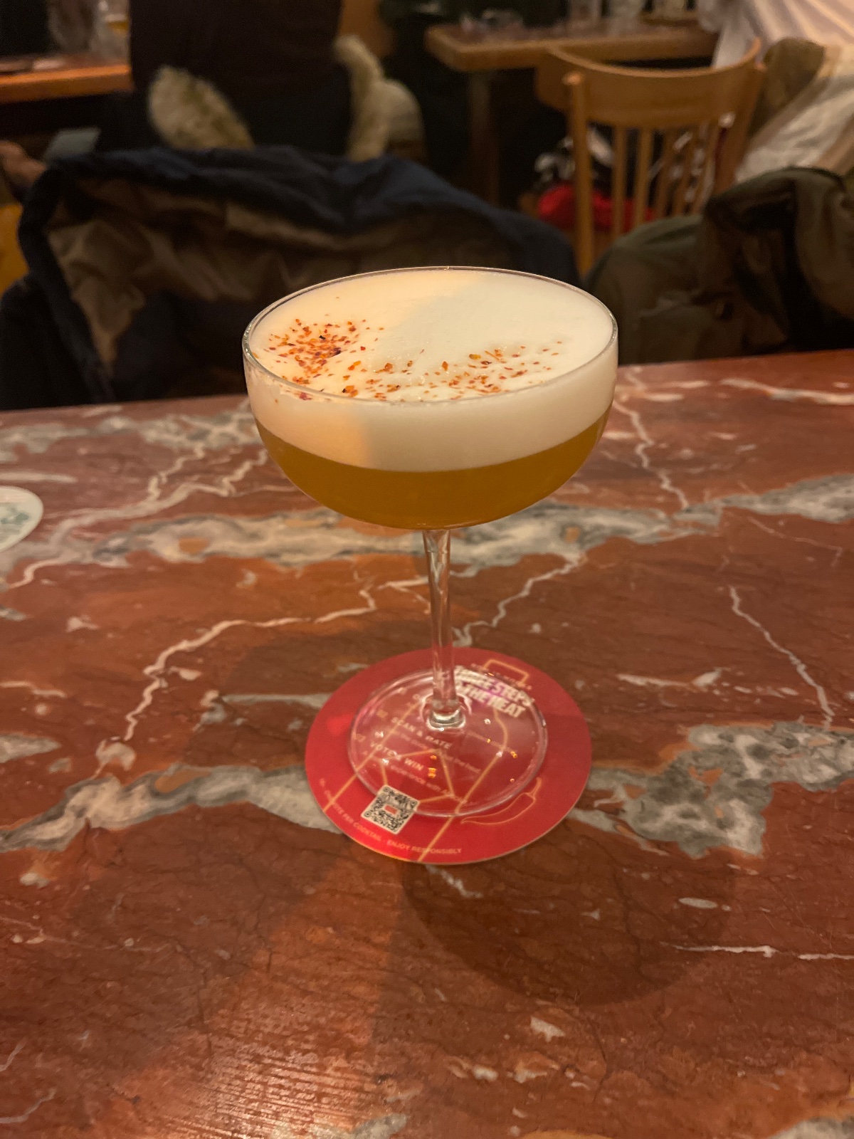 Cocktail at Le Roi des Belges